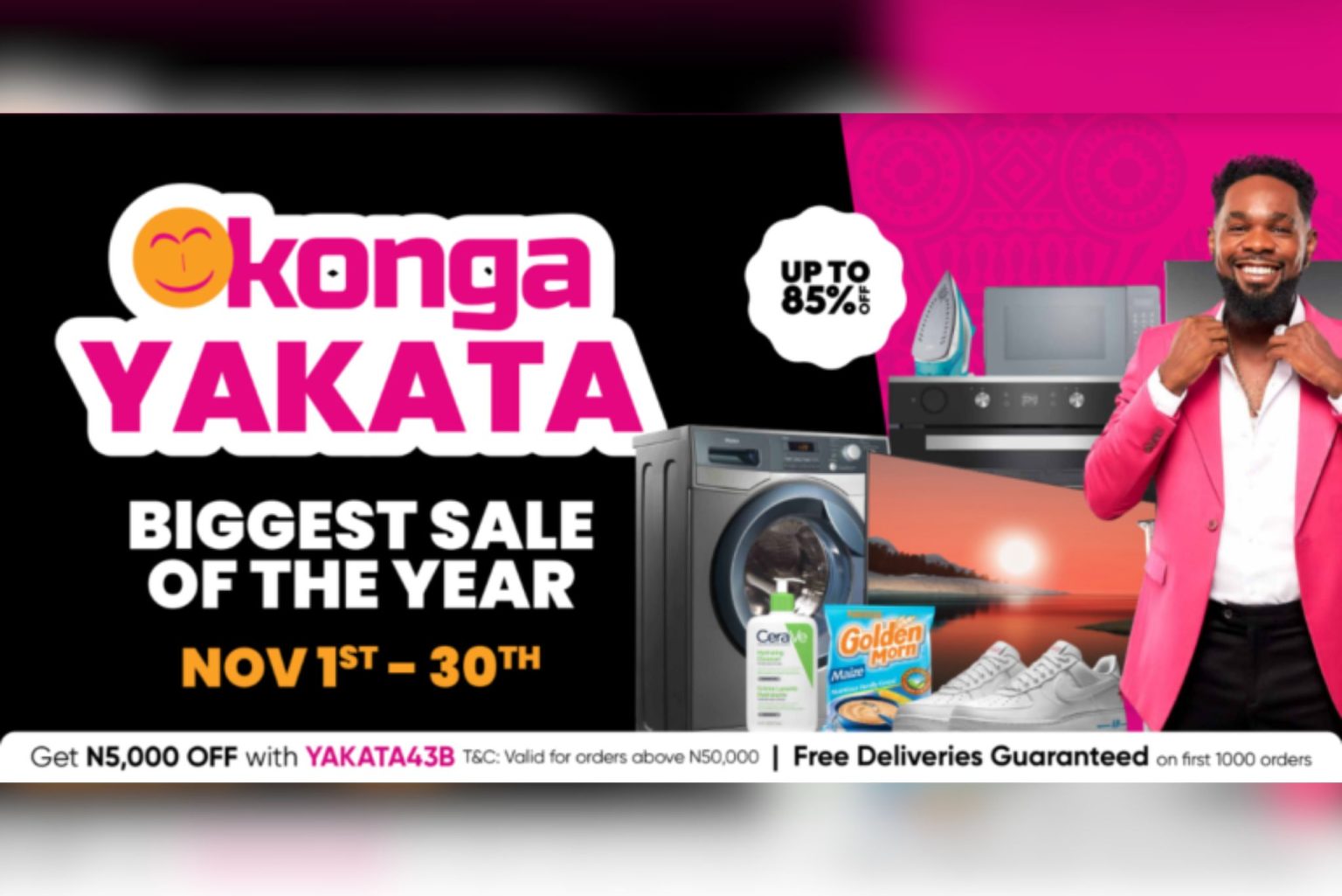 Konga Launches Annual Yakata Black Friday Sale with Unbeatable Discounts