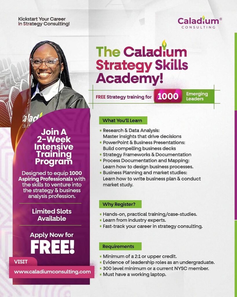 Caladium Consulting Strategy Academy