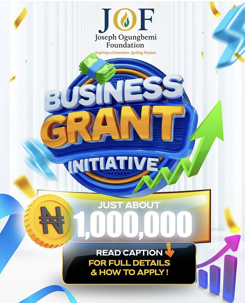 Applications Open for 2025 JOF Business Grant with Up to ₦1 Million in Funding