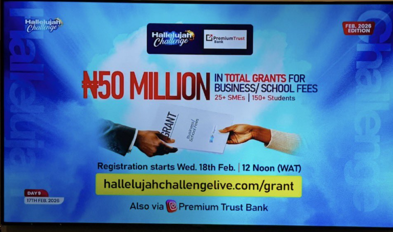 PremiumTrust Bank Partners with Hallelujah Challenge to Inject ₦50m into MSMEs