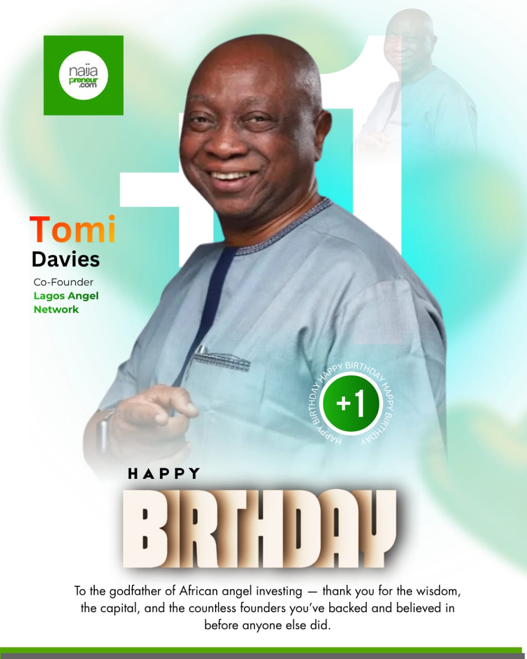 Tomi Davies 71 birthday