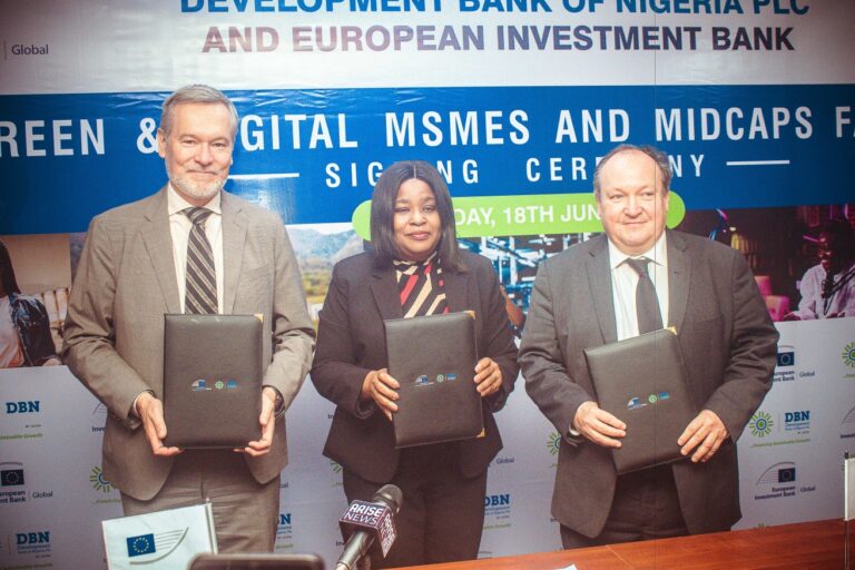 EIB Global and Development Bank of Nigeria Seal €200 Million Deal to Power Green and Digital MSMEs